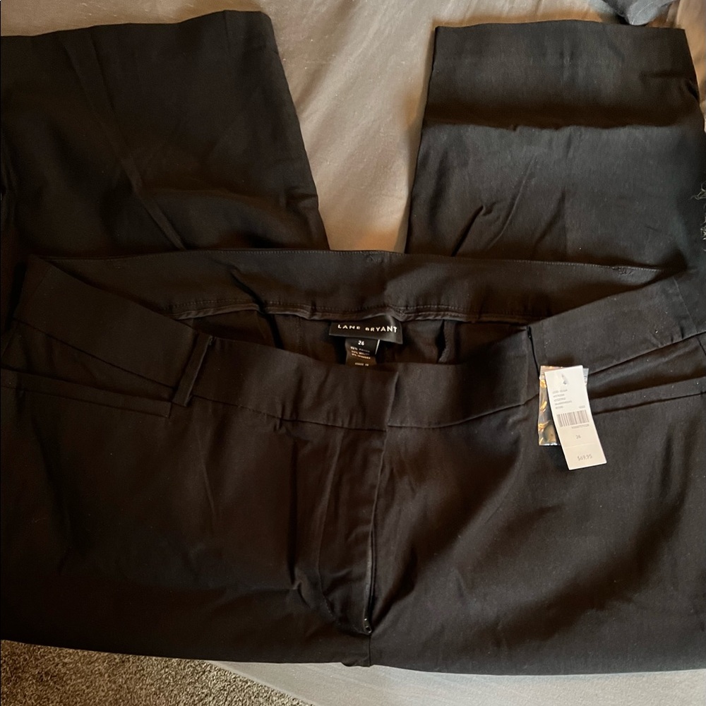 Lane Bryant Black Slack Capris New With Tags
